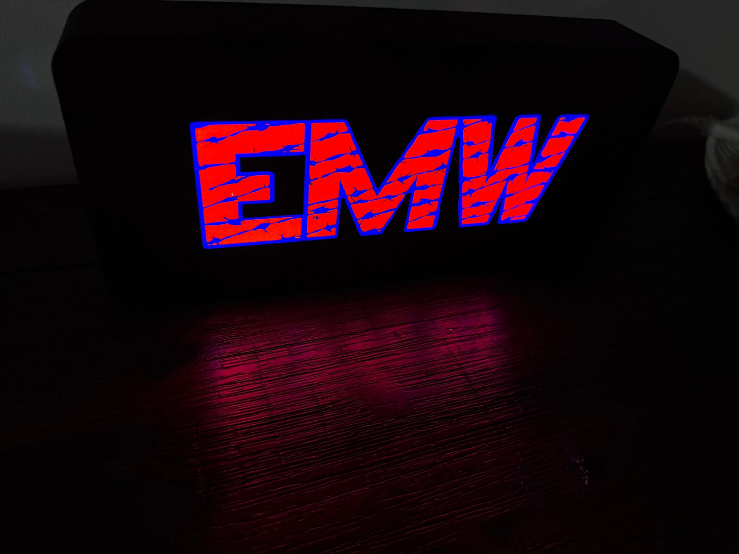 EMW - Extreme Modified Wrestling - Light Up Artwork / Wall Art / Sign
