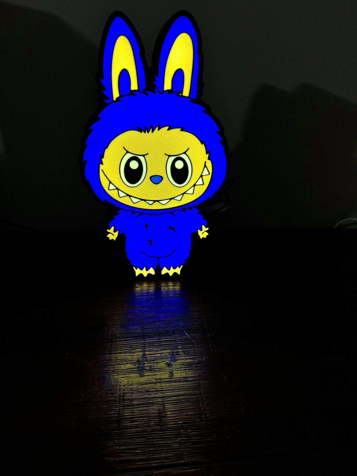 Bright Lit - Labubu Doll Illiuminated Night Light - LED Light Up Wall Art / Sign