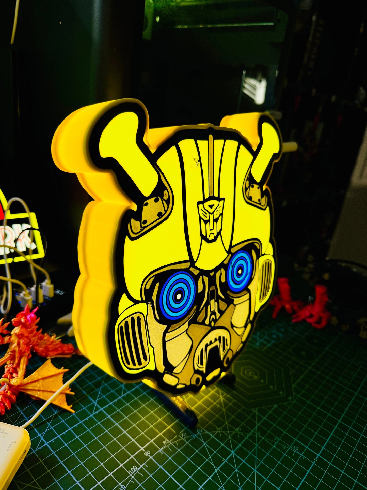 Bumblebee Bright Light Up Wall Art - Michael's 3D World