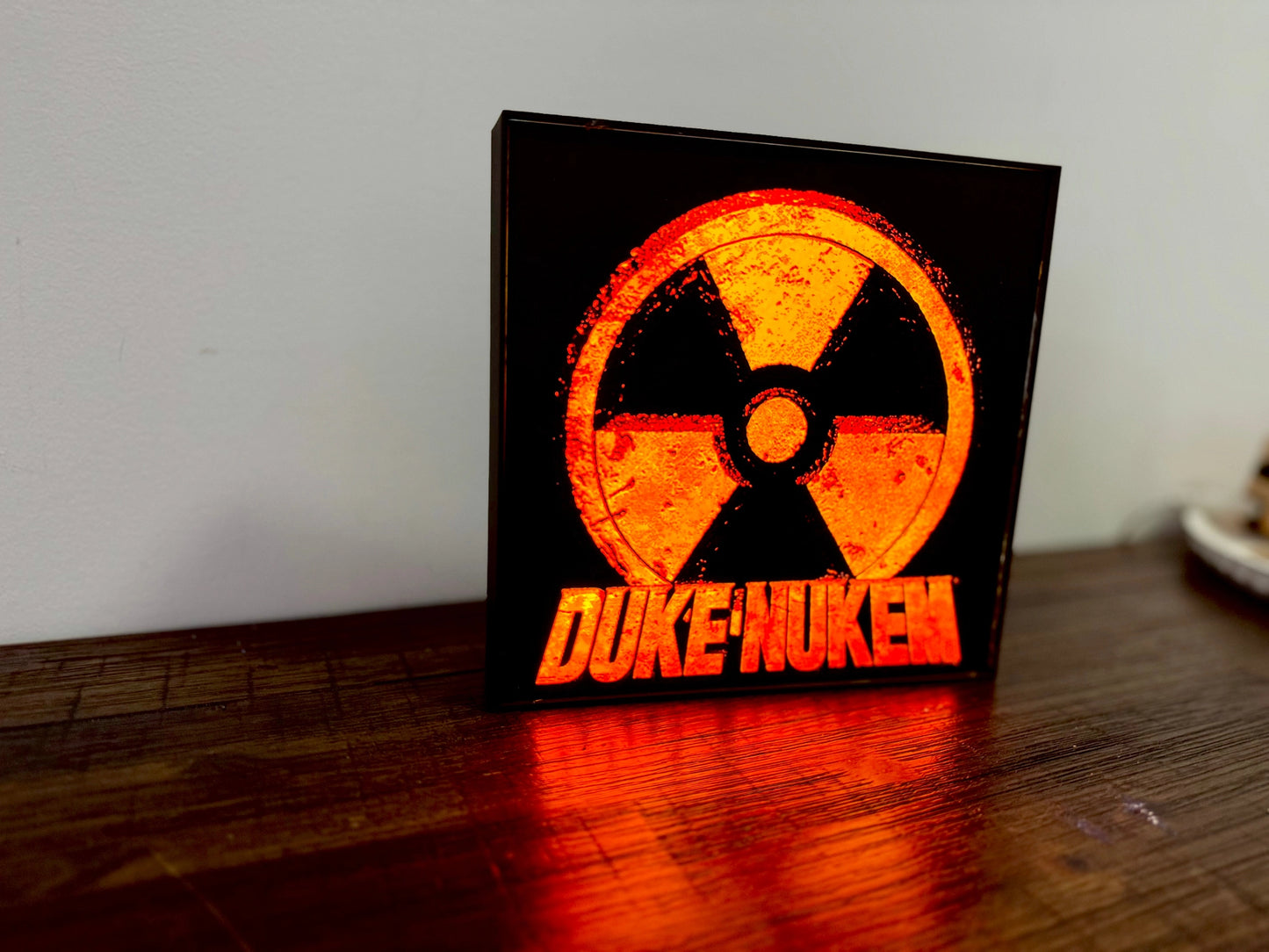 Duke Nukem 3D Light Up Logo / Sign - Great Depth Effect & detail - USB powered, LED Lit!