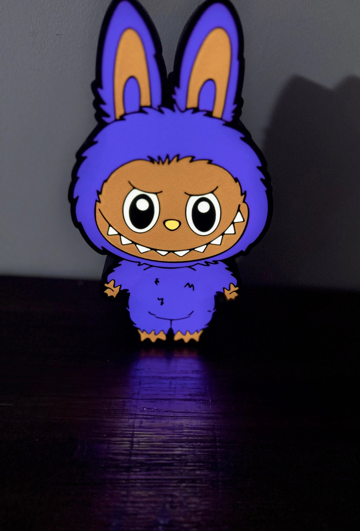 Pink Labubu Doll - LED Light Up Wall Art / Sign