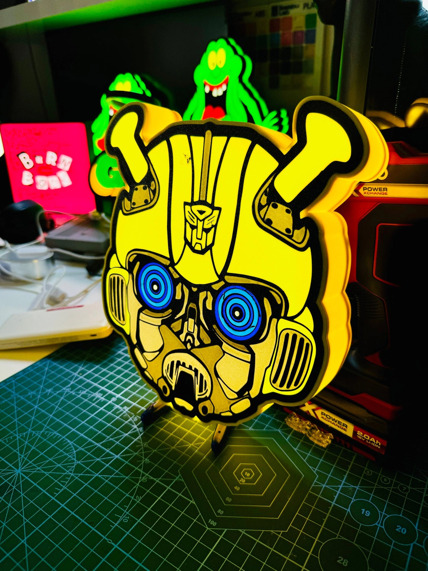 Bumblebee Bright Light Up Wall Art - Michael's 3D World