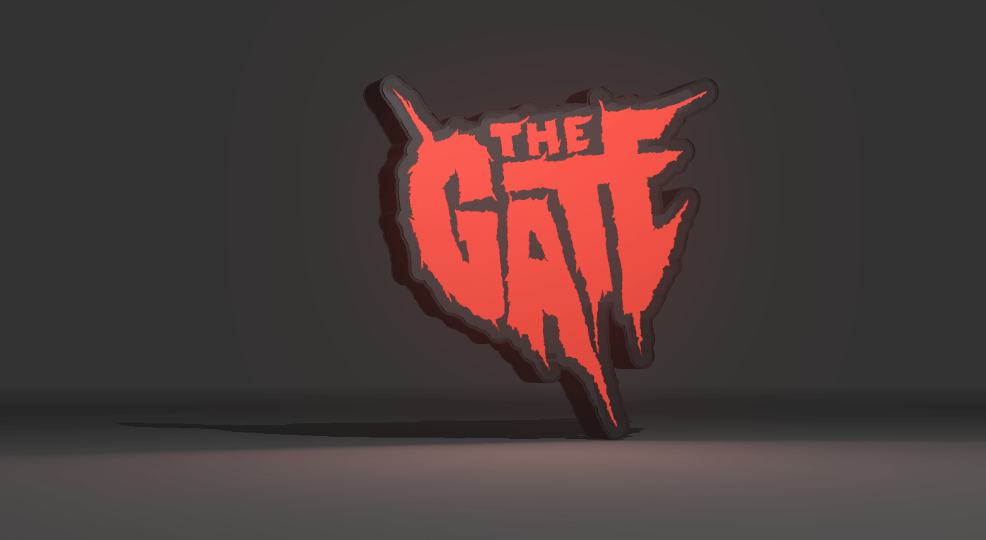 The Gate - Movie Logo - LED Light Up Logo/Wall Art