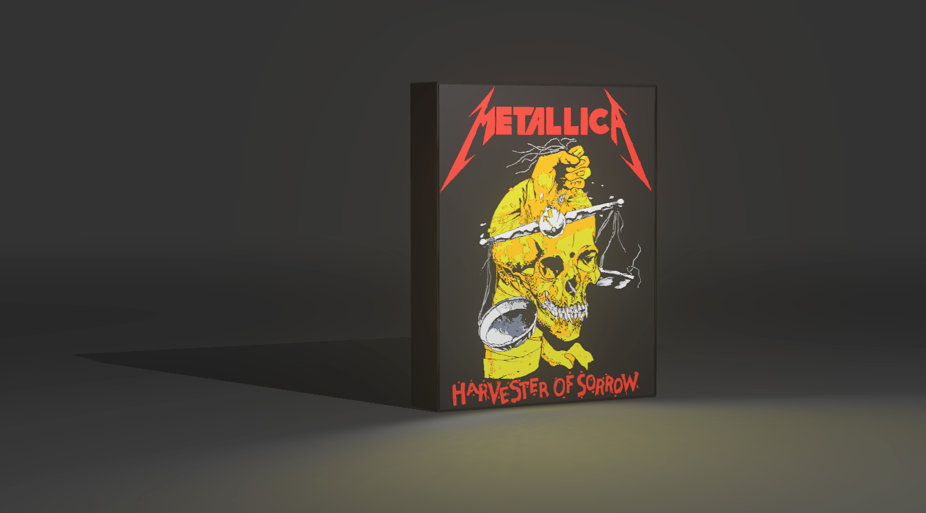 Metallica - Harvester of Sorrow - LED Light / Light Up Wall Art