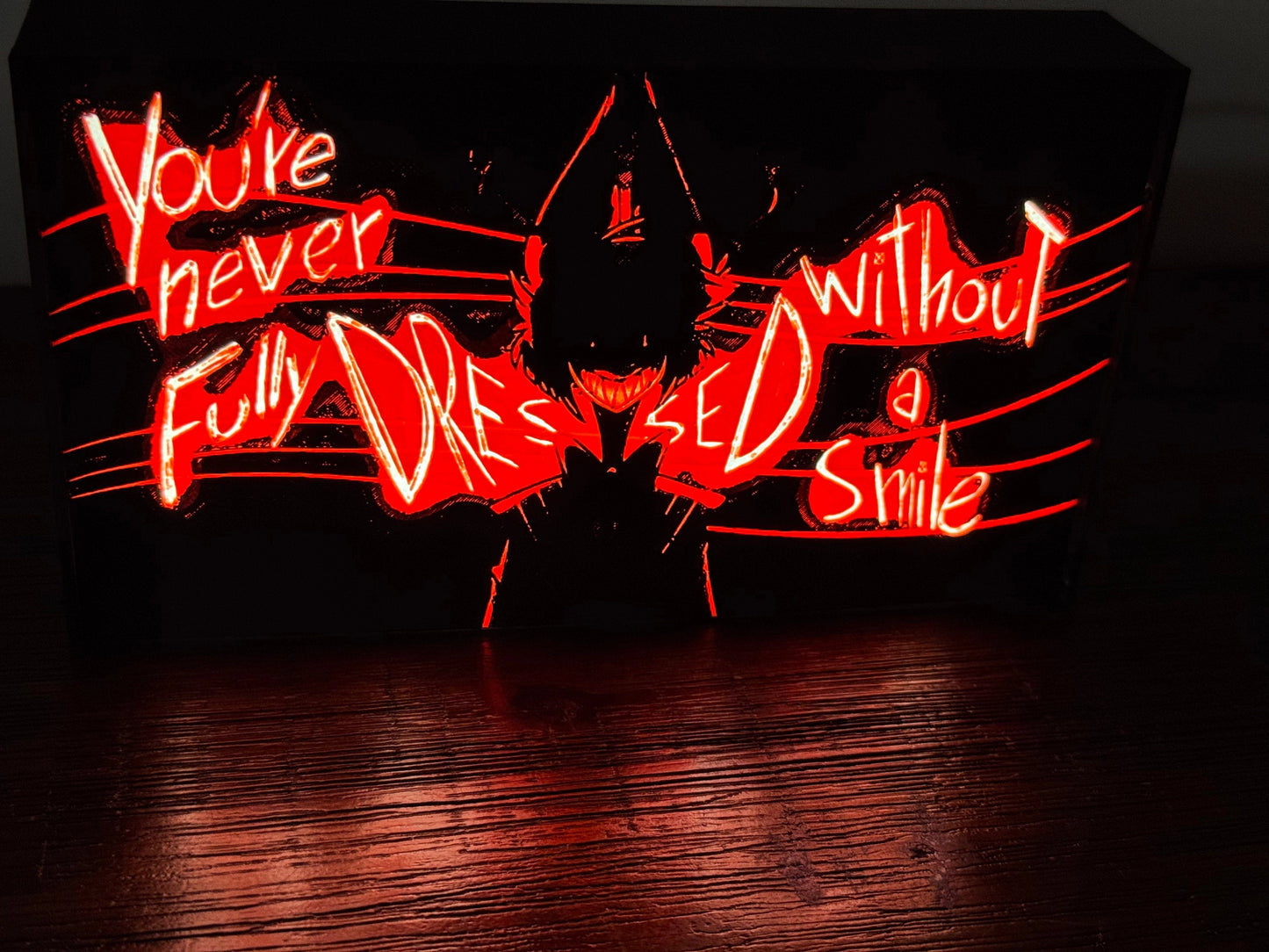 Hazbin Hotel: Alastor - You're never fully dressed without a Smile! Illuminated Artwork