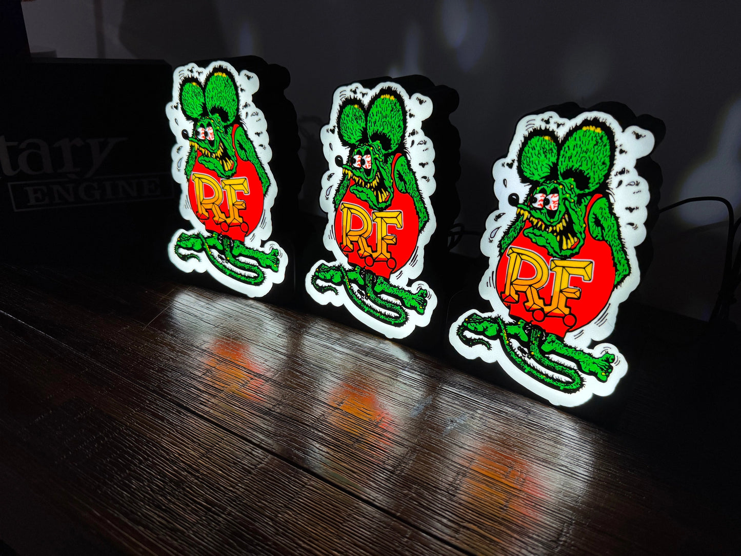 Rat Fink - Light Up Artwork / Wall Art / Sign