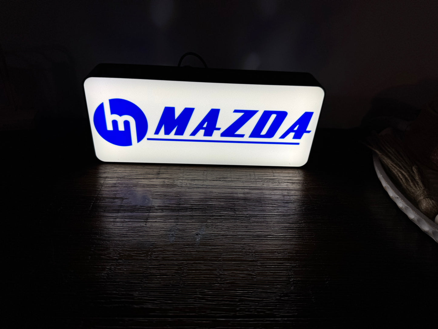 Mazda - Blue Shifter Logo - Light Up Artwork / Wall Art / Sign