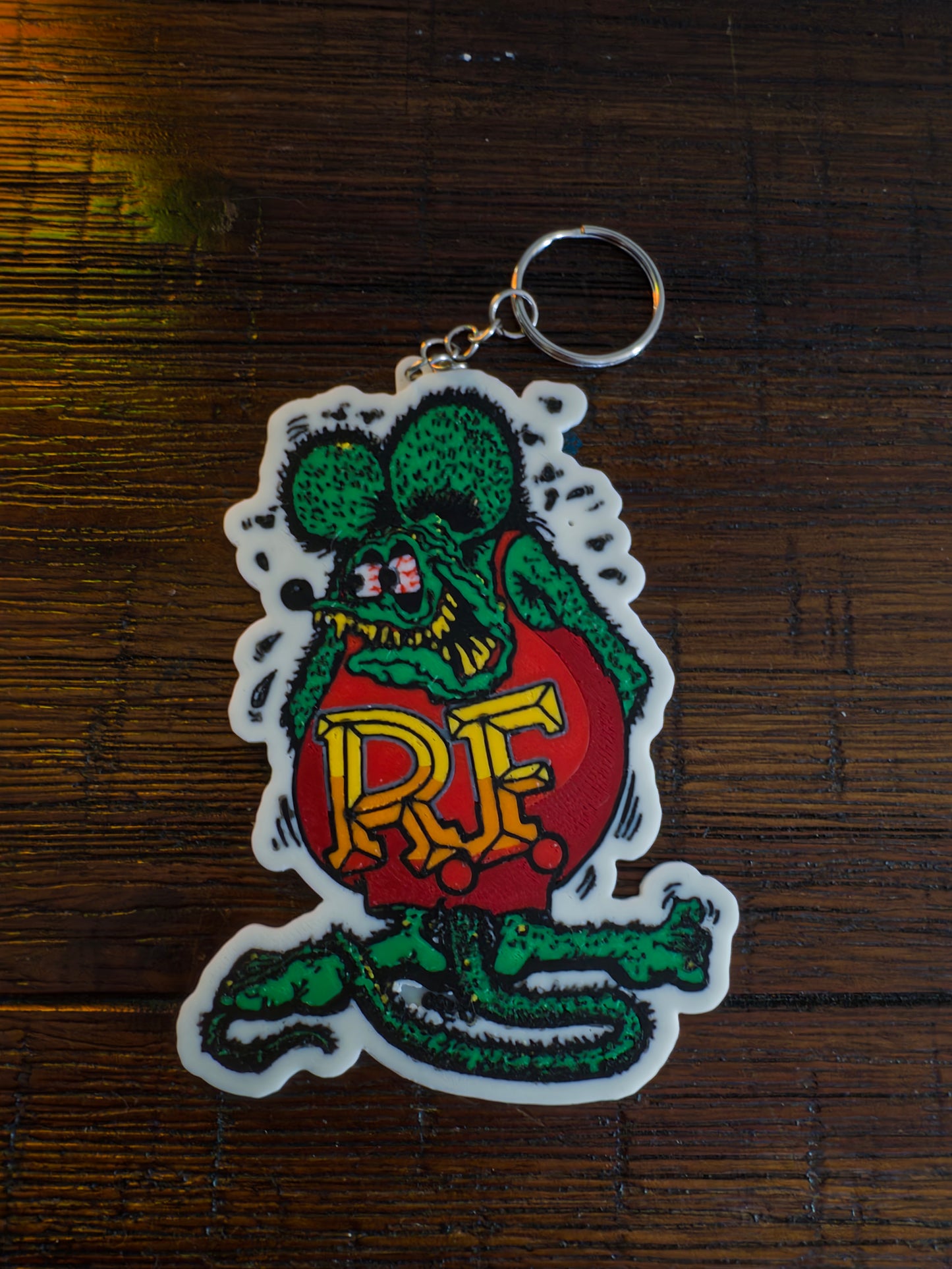 Rat Fink "RF" - Keychain