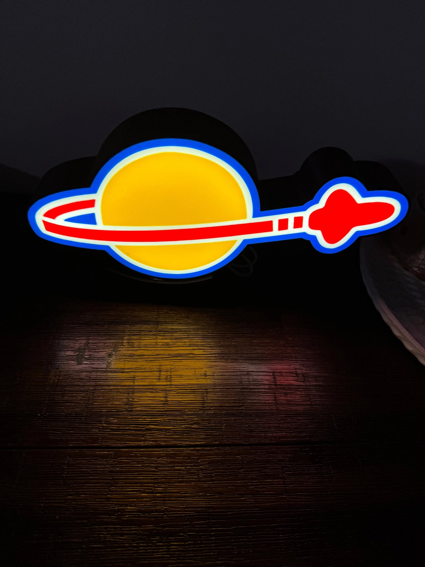 LEGO Space Logo - Light Up Artwork / Wall Art / Sign