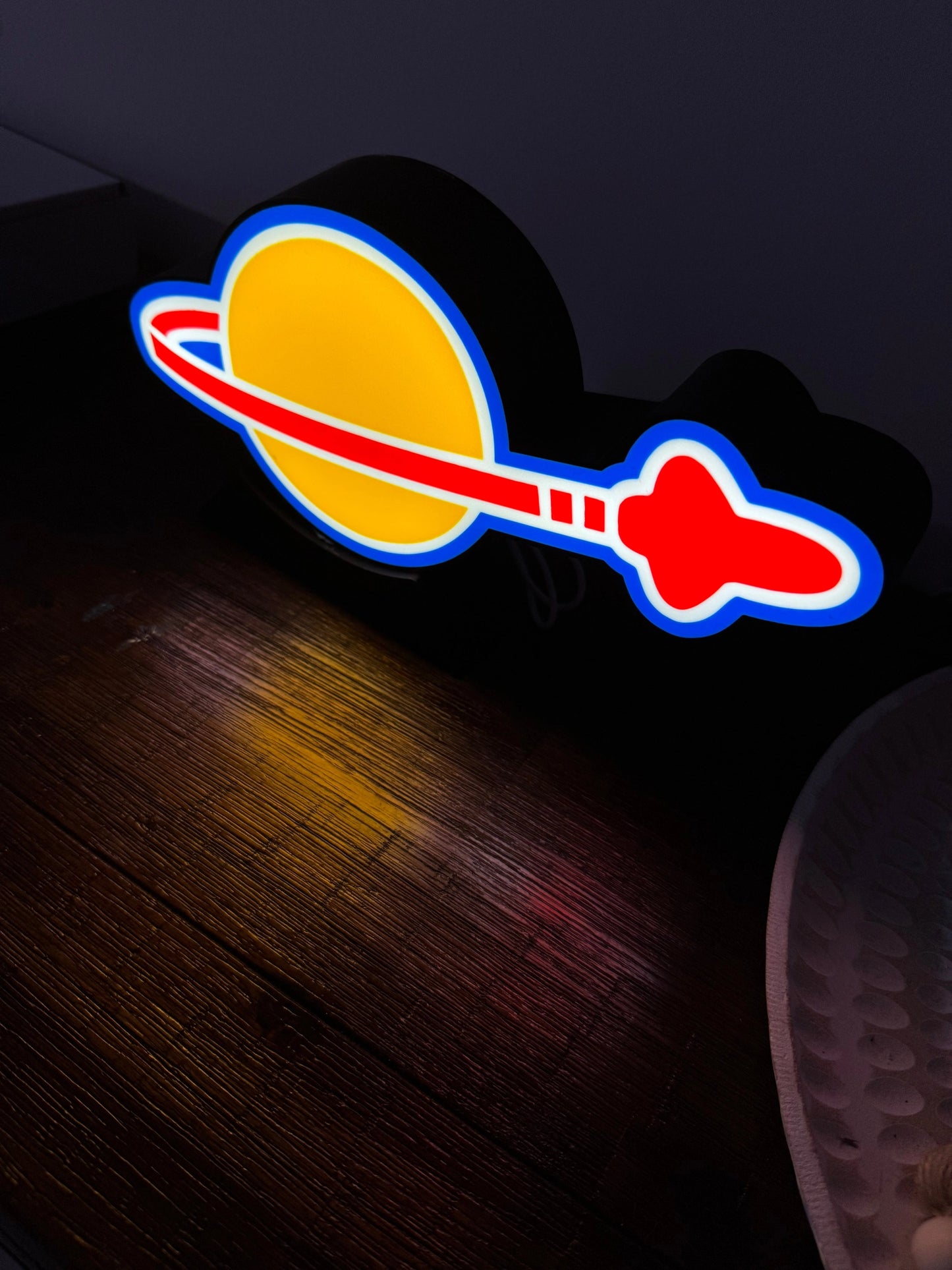 LEGO Space Logo - Light Up Artwork / Wall Art / Sign