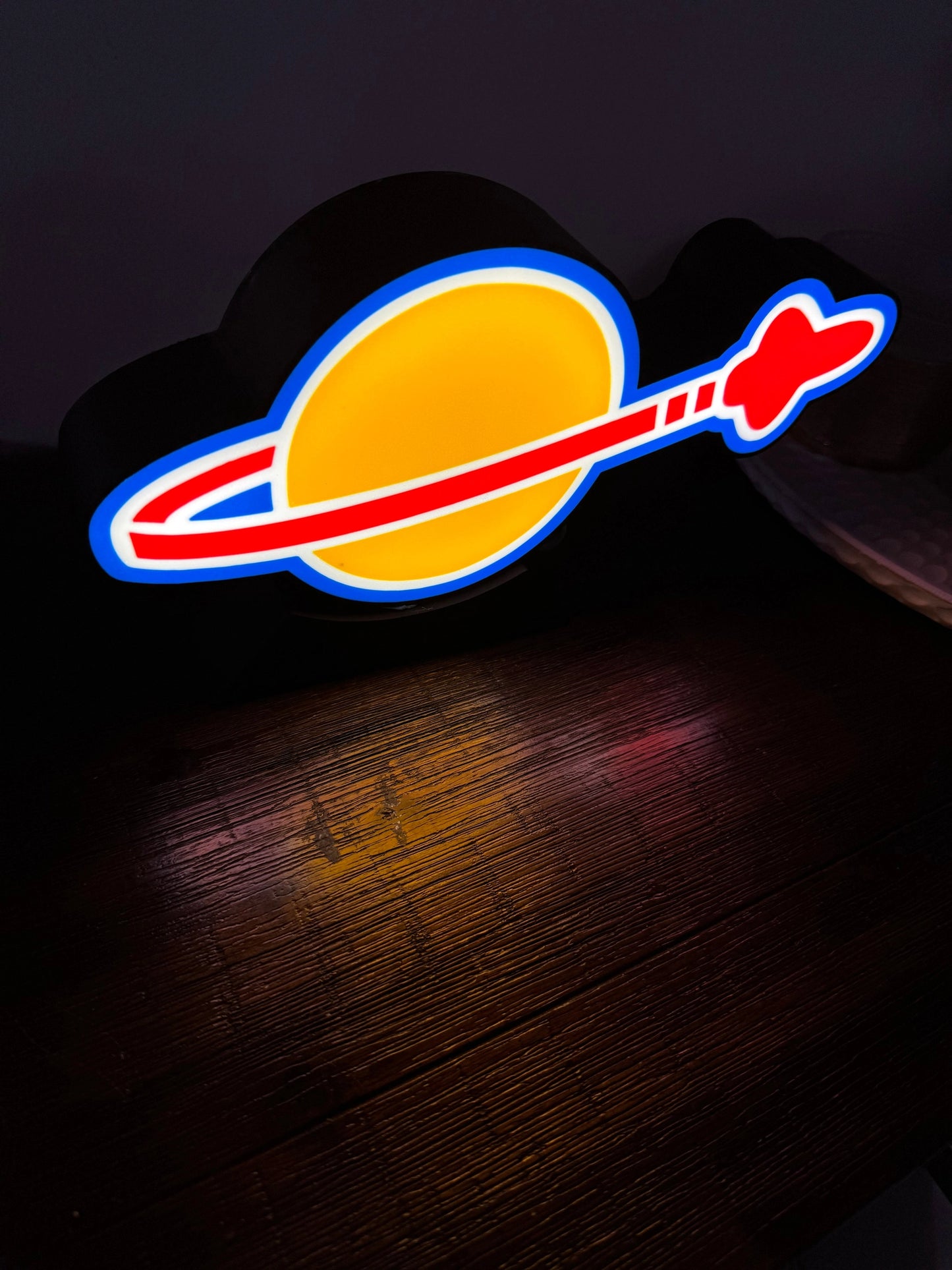 LEGO Space Logo - Light Up Artwork / Wall Art / Sign