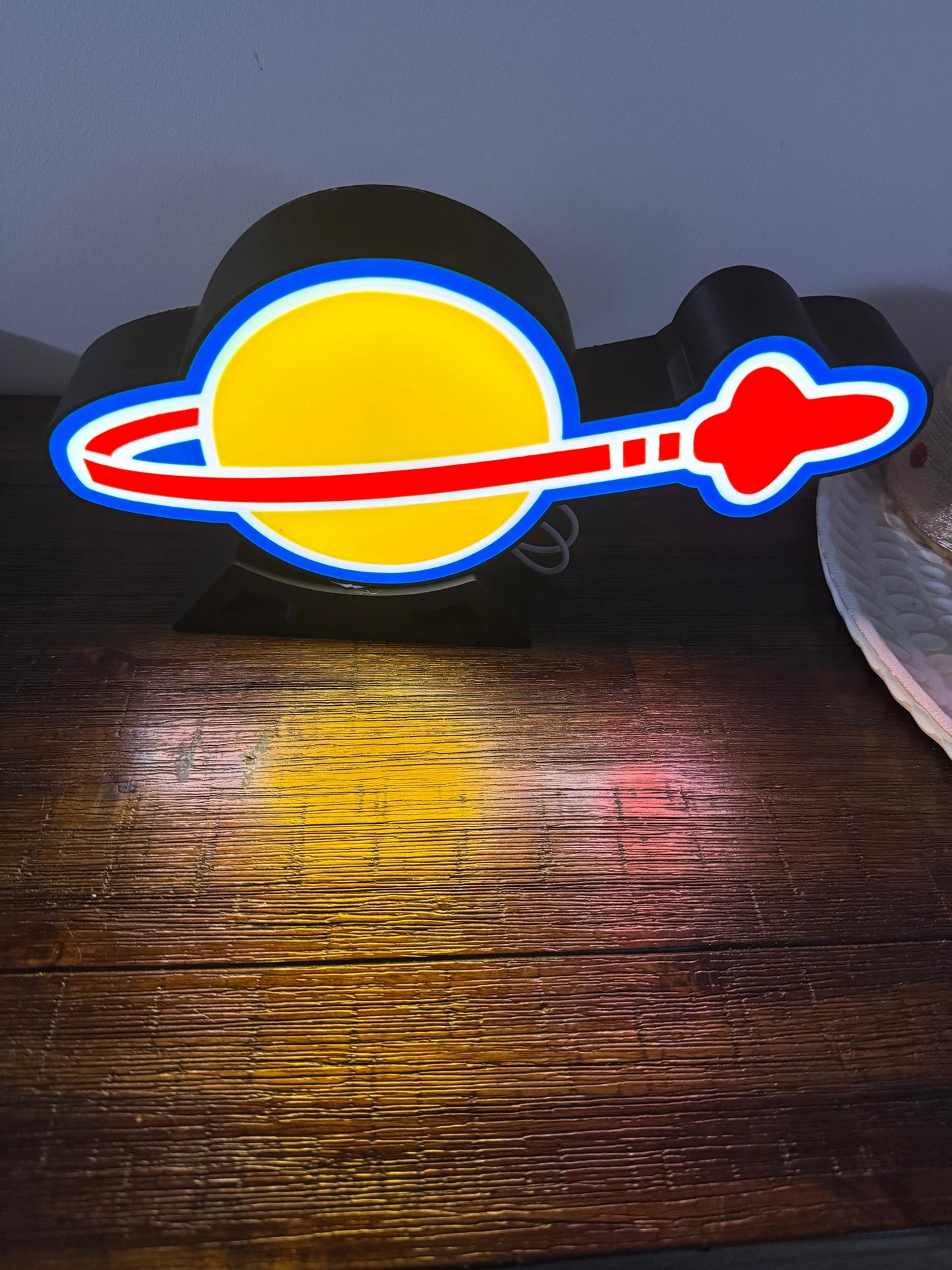 LEGO Space Logo - Light Up Artwork / Wall Art / Sign