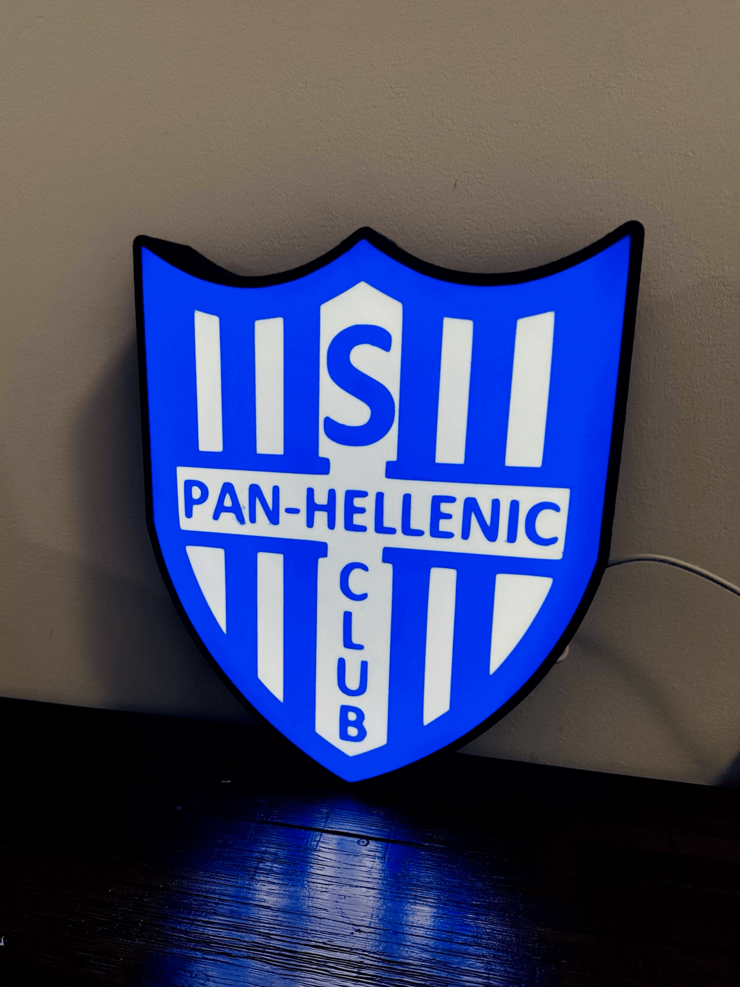 Pan-Hellenic Football Club Logo - Soccer Team Light Up Logo/Sign