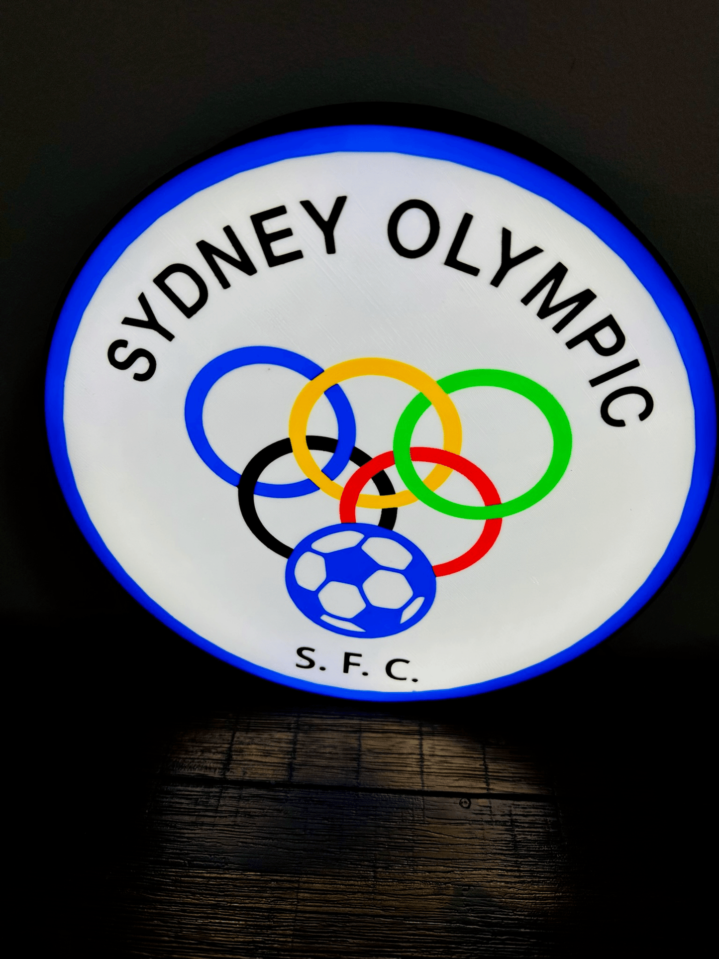 Sydney Olympic FC Light-Up Sign - The Perfect Gift for Football Fans!
