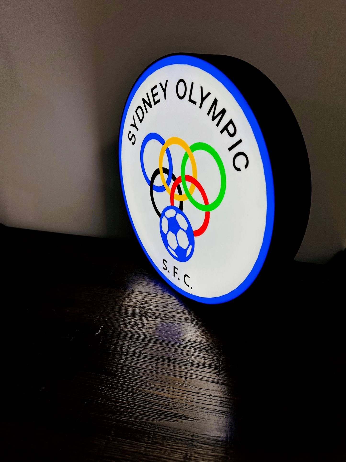 Sydney Olympic FC Light-Up Sign - The Perfect Gift for Football Fans!