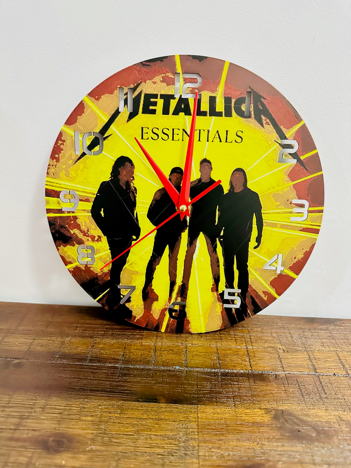 Rock Around the Clock! Metallica Clock - Silent Mechanism and easy to hang