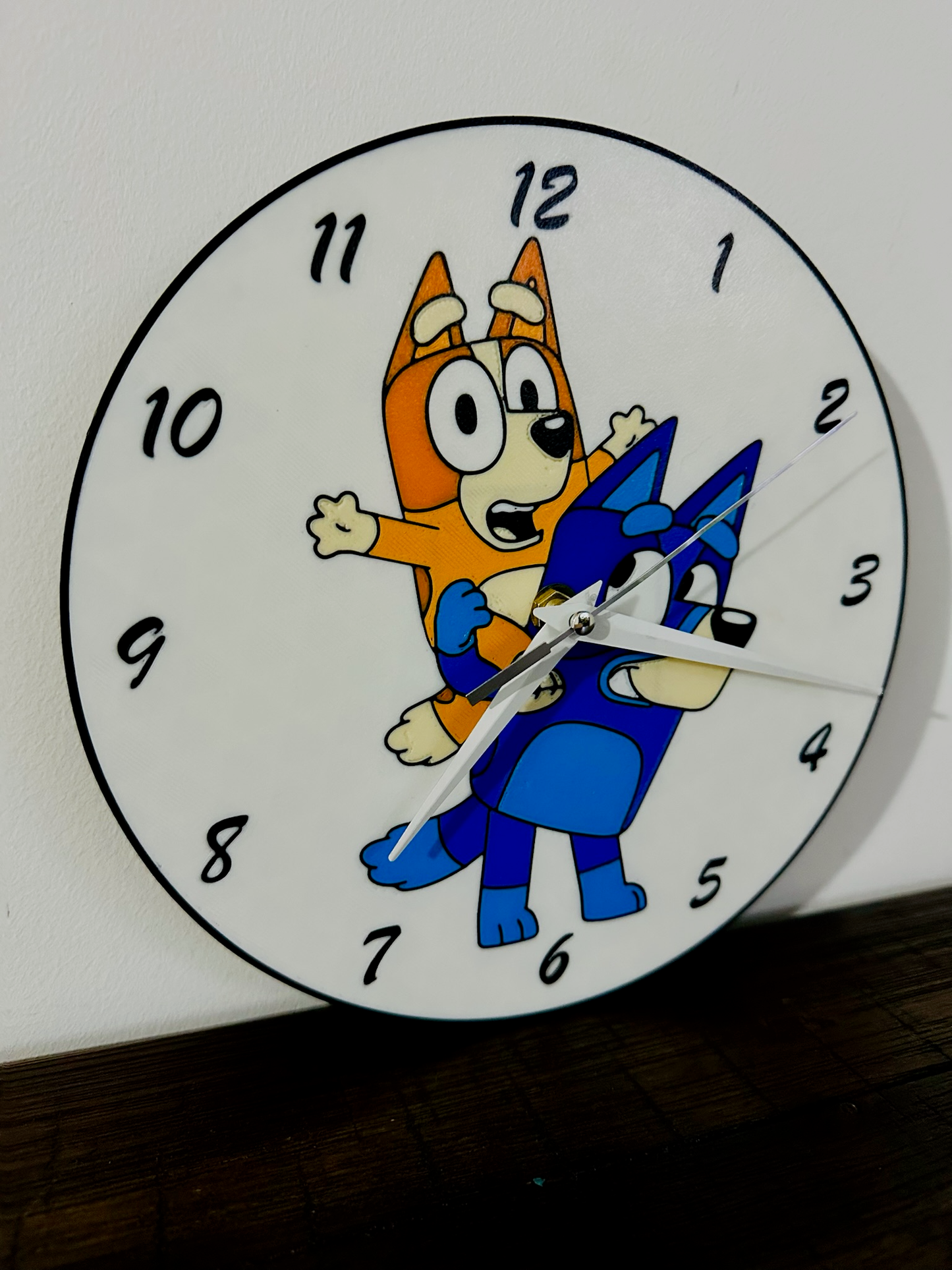 It's Always Bluey Time! Bluey & Bingo Character Clock - Silent Mechanism and easy to hang