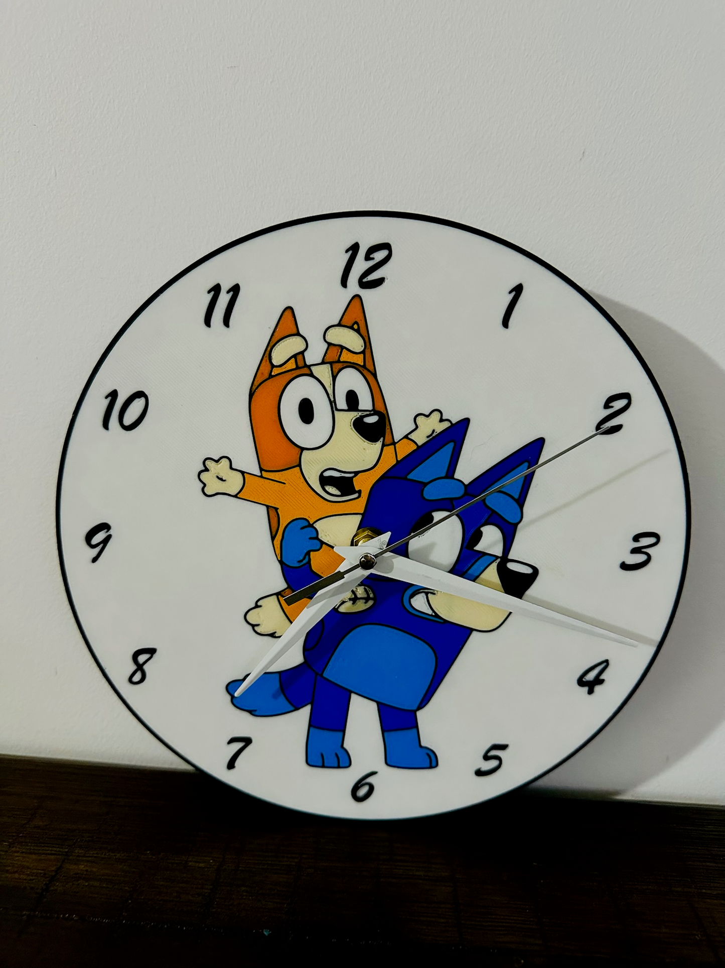It's Always Bluey Time! Bluey & Bingo Character Clock - Silent Mechanism and easy to hang