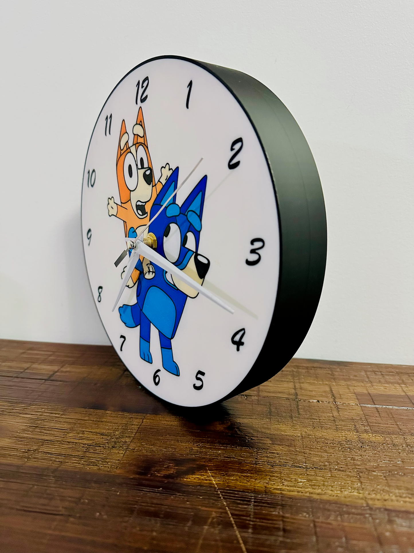 It's Always Bluey Time! Bluey & Bingo Character Clock - Silent Mechanism and easy to hang