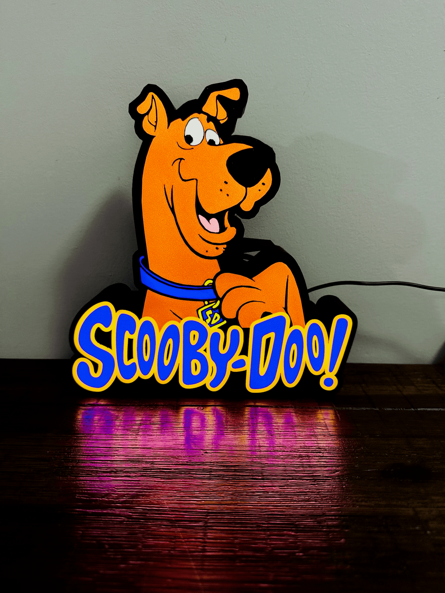 Scooby Doo and Logo - Light up Sign - USB Powered