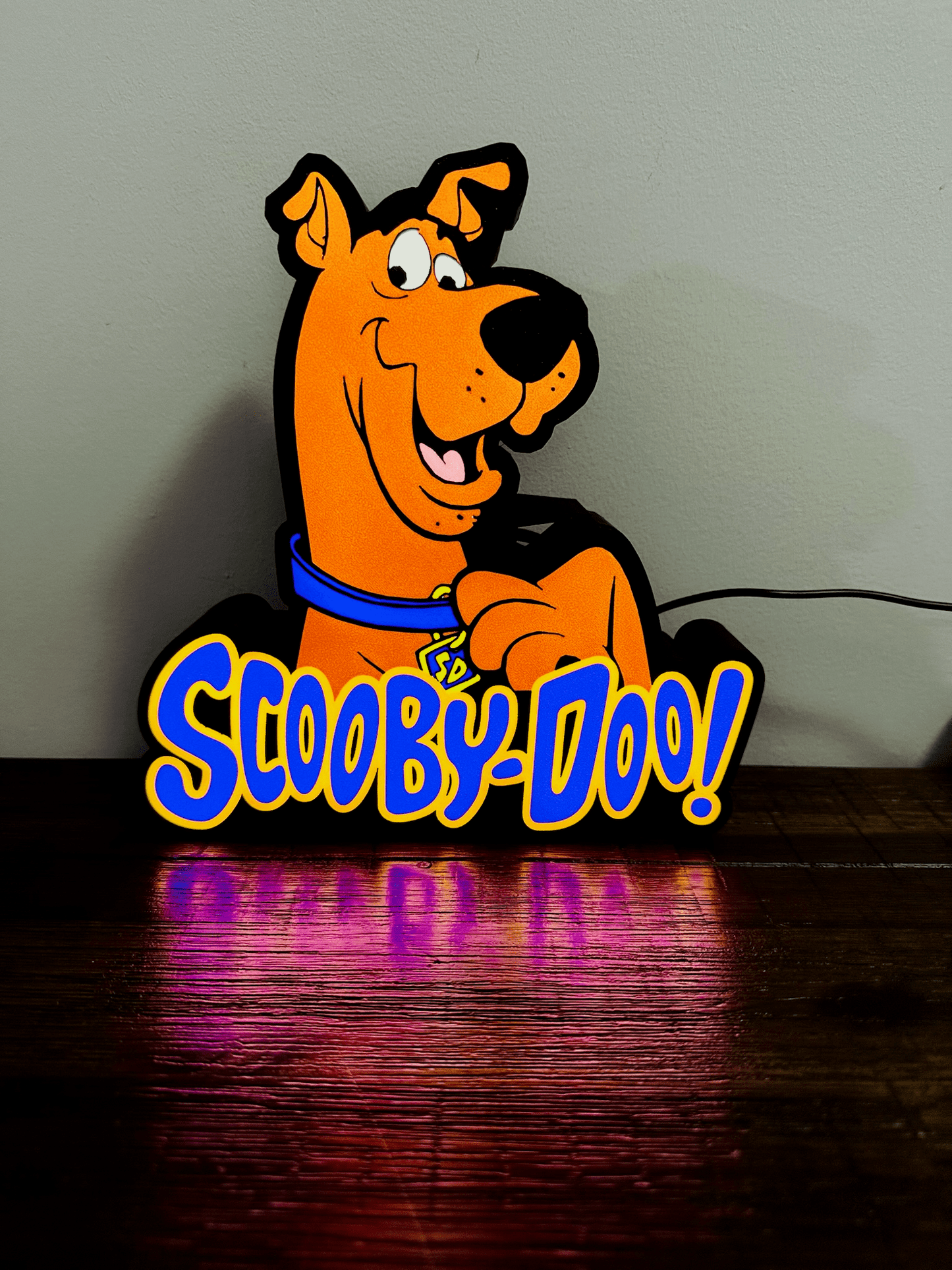 Scooby Doo and Logo - Light up Sign - USB Powered