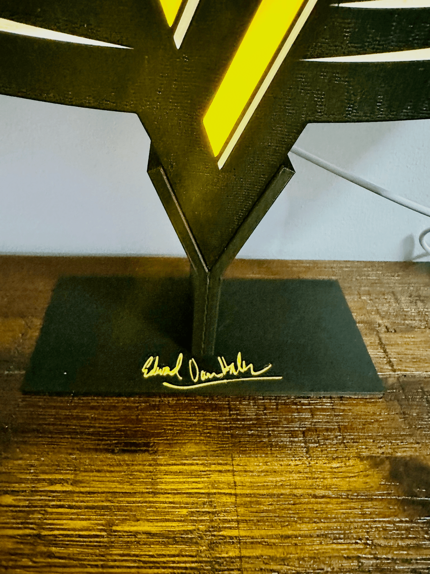Van Halen - Rock Music Band - 1980's Logo - Night Light / Bright Light Up Wall Art