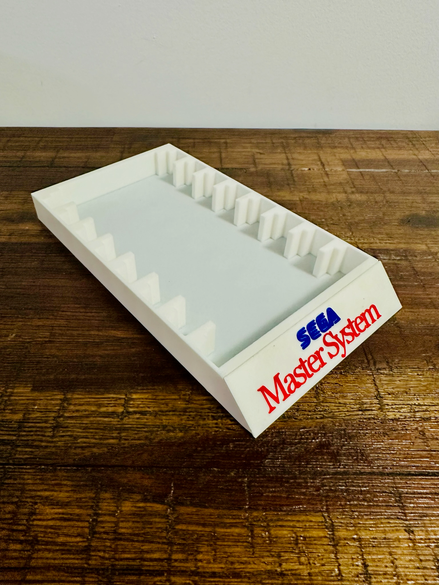 Sega Master System Game Cartridge Holder - 8 Slots - 2-Colour Logo