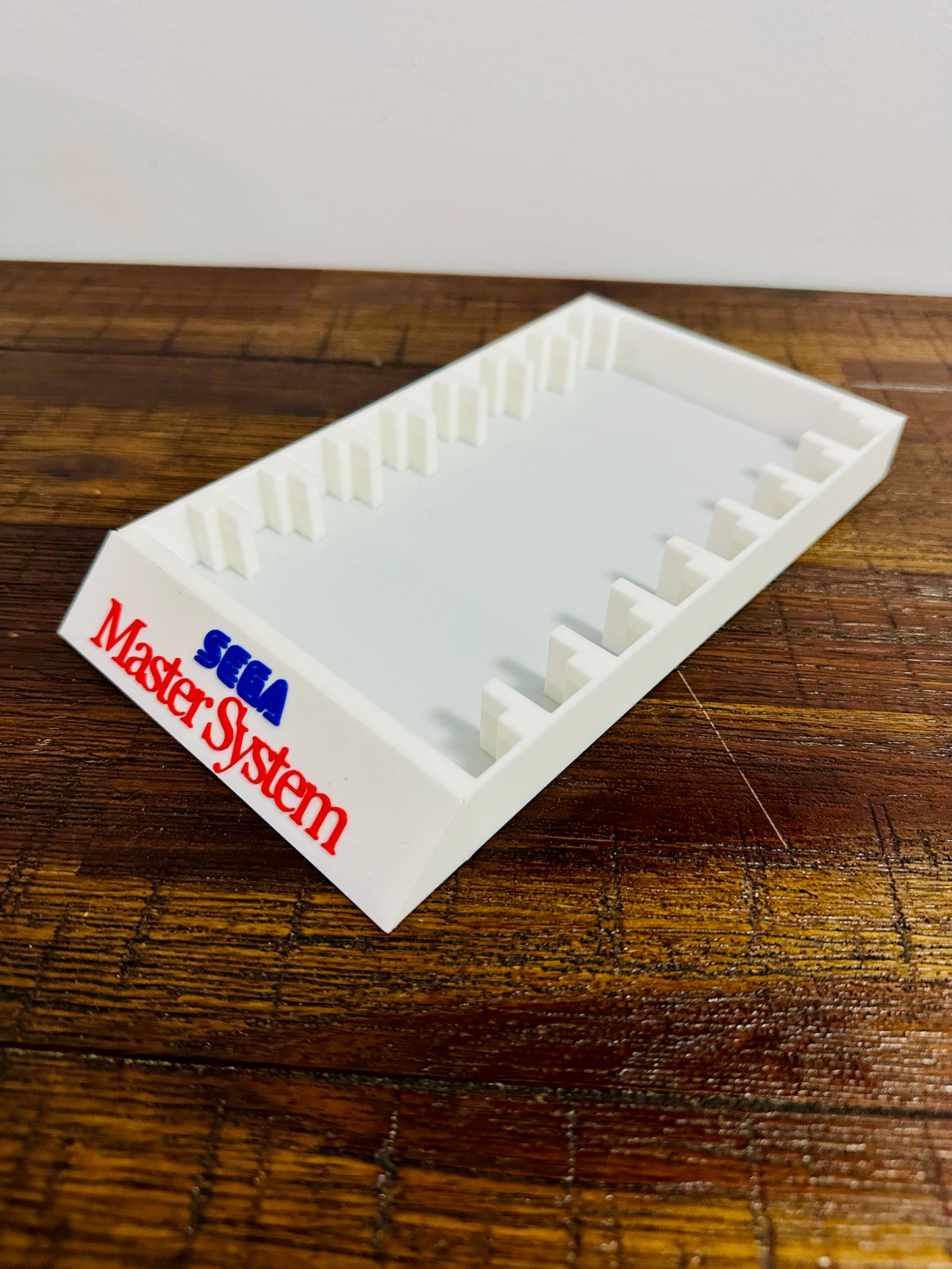 Sega Master System Game Cartridge Holder - 8 Slots - 2-Colour Logo