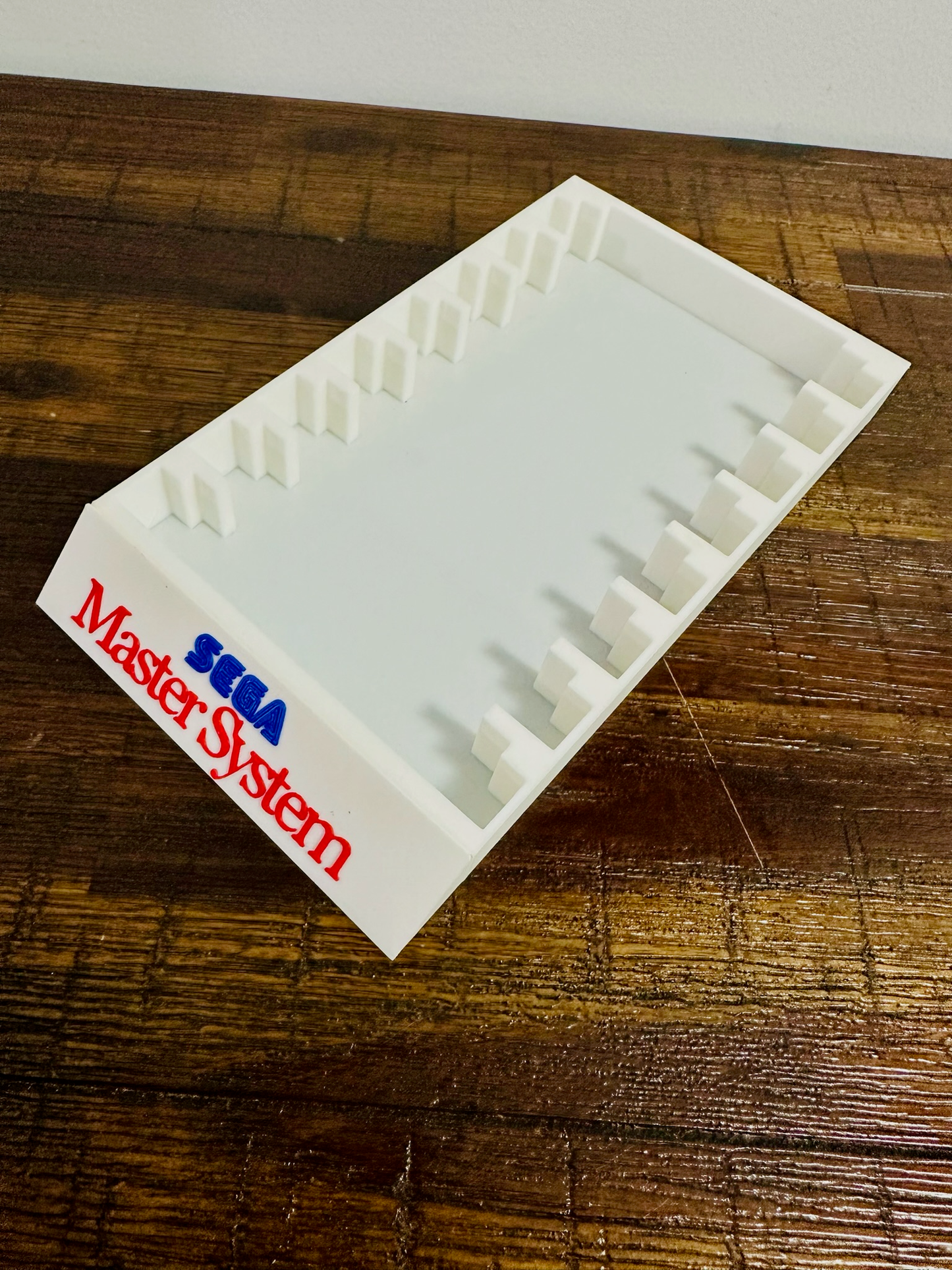 Sega Master System Game Cartridge Holder - 8 Slots - 2-Colour Logo