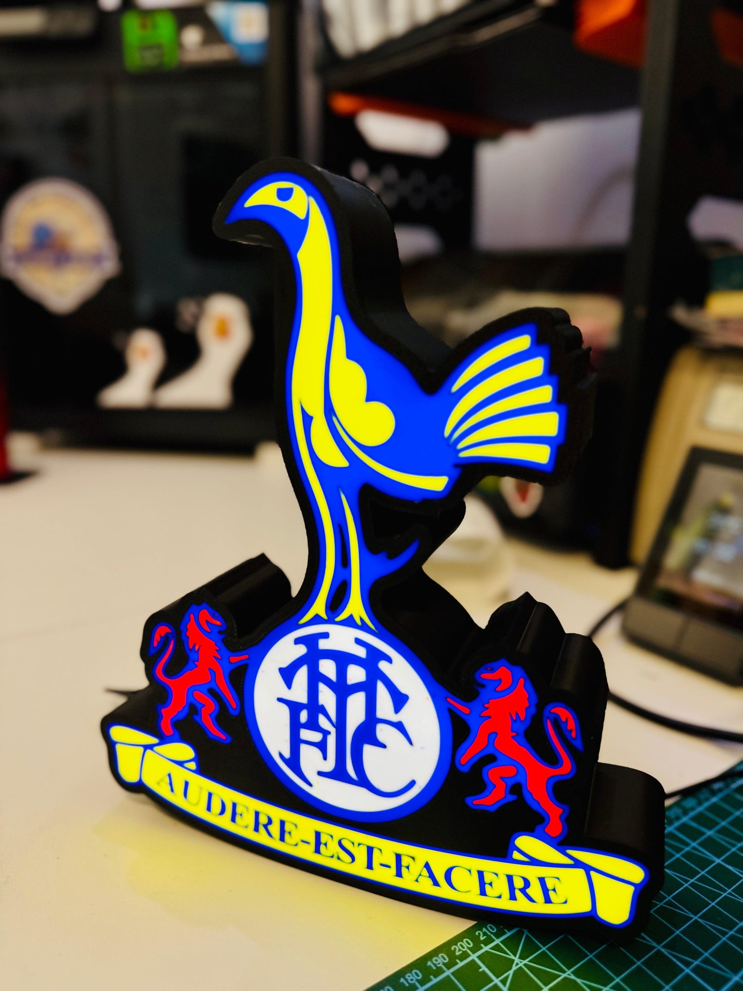 Tottenham Hotspur "Spurs" F.C. Full Logo - Light Up Sign / Night Light - Michael's 3D World