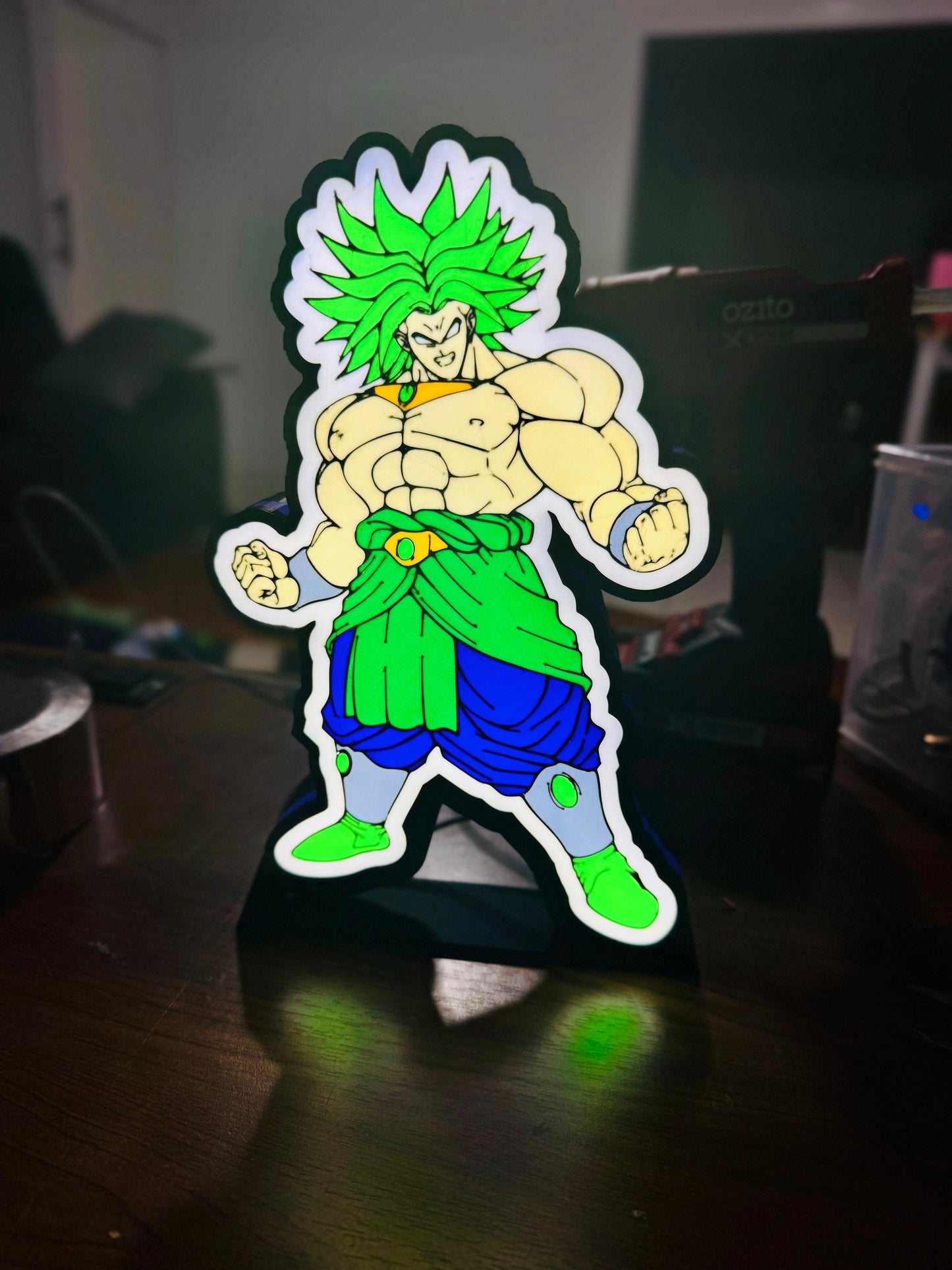 Broly - Full Power - Dragon Ball Z - Light up Sign / Wall Art / Night Light - Michael's 3D World