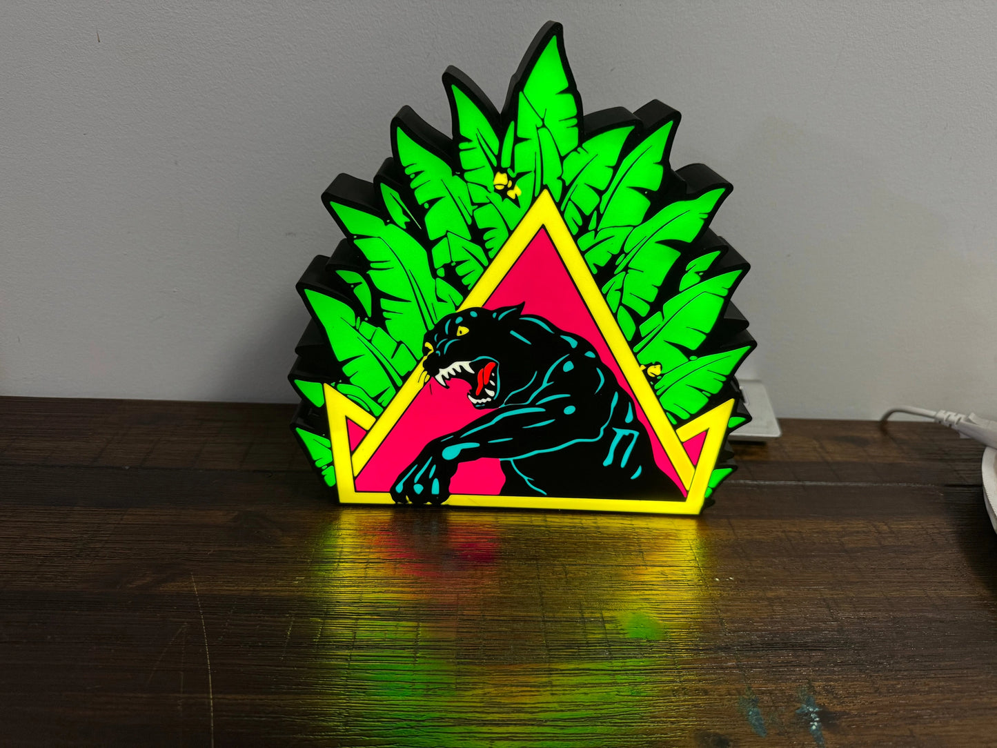 Santa Cruz Natas Panther Skate - Light Up Artwork / Wall Art / Sign