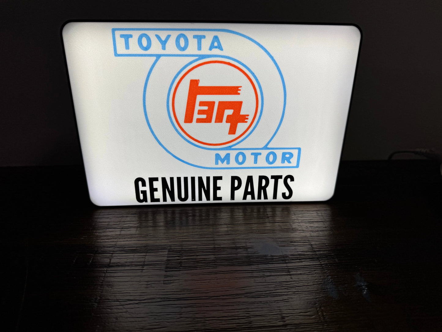 Toyota TEQ Motor - Genuine Parts - Light Up Artwork / Wall Art / Sign