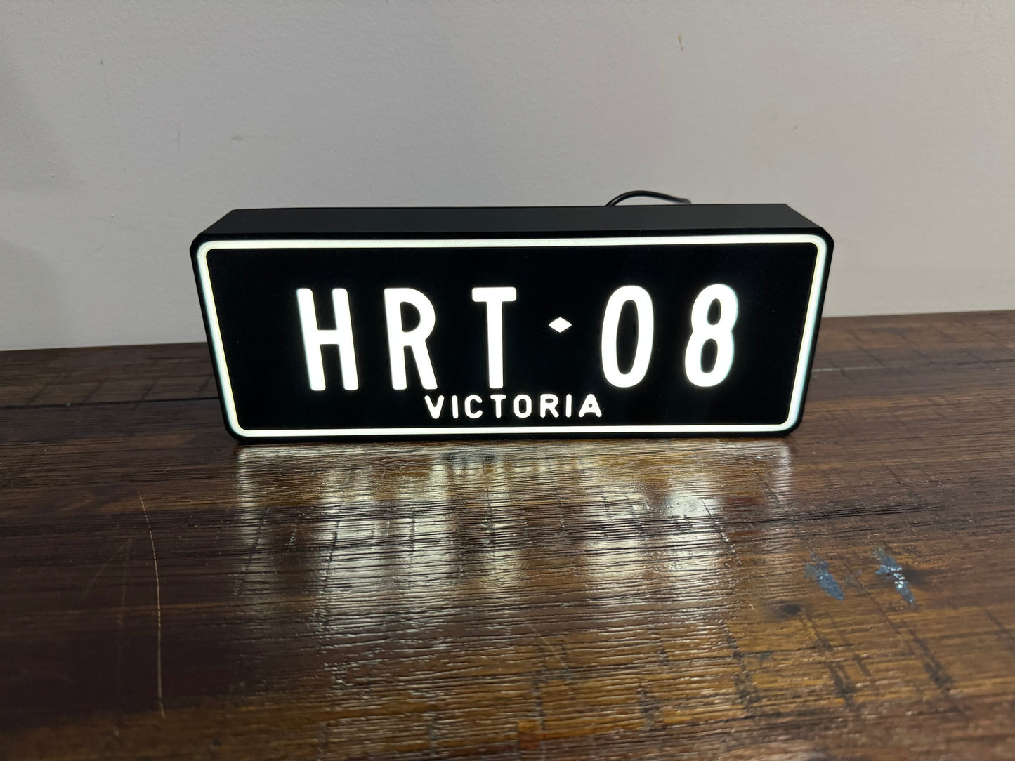 Custom Number Plate - Light Up Sign / Wall Art / Night Light - Your Registration in Lights!