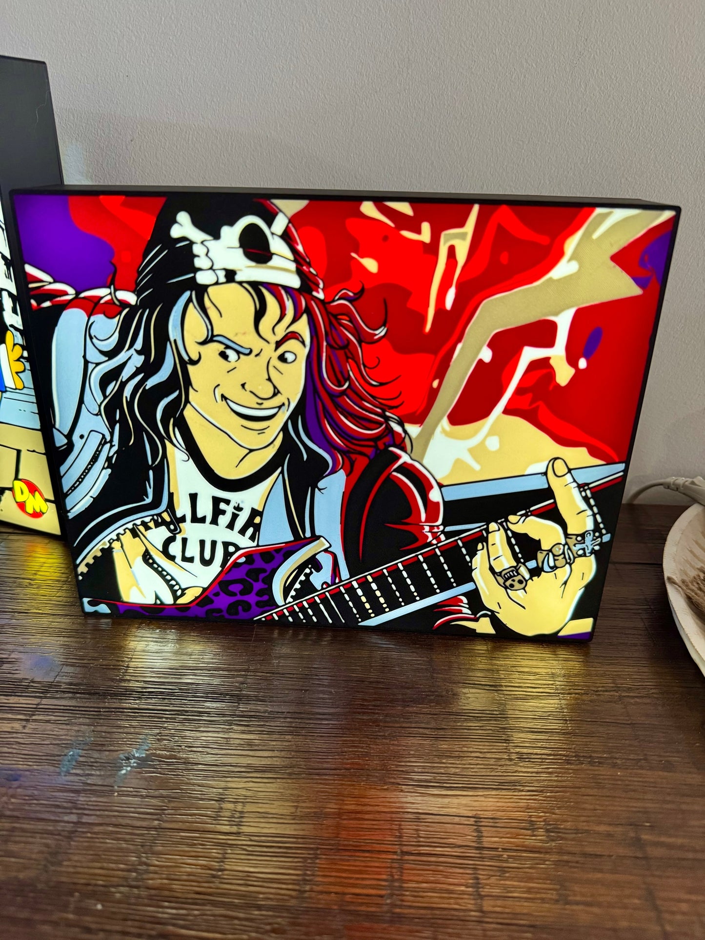 LED Light-Up Sign: Eddie Munson's Final Solo - Hellfire Club Edition 🎸