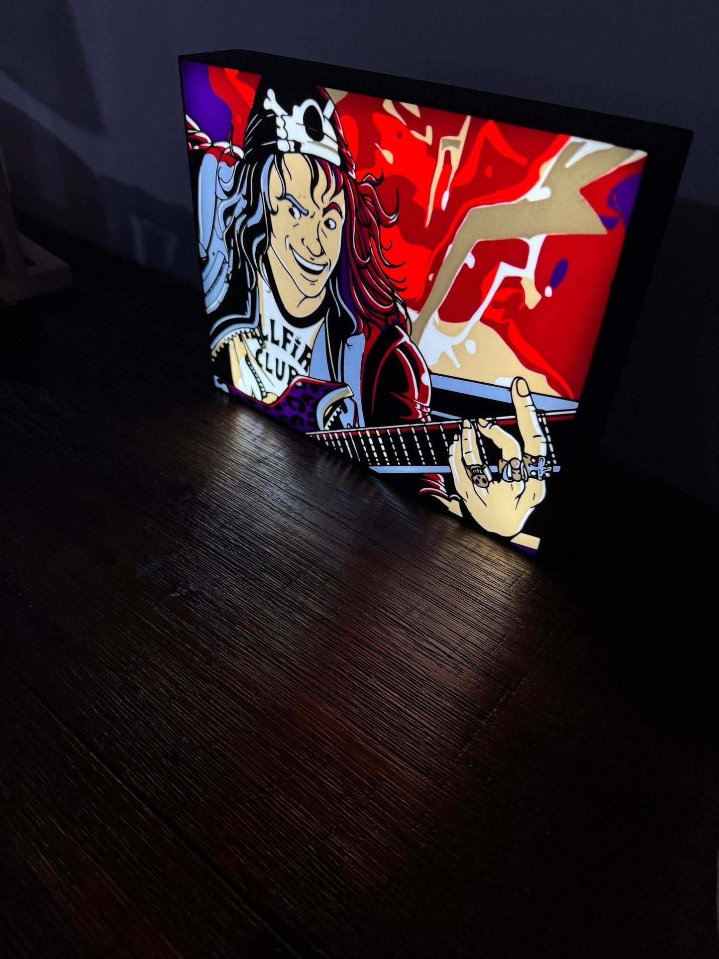 LED Light-Up Sign: Eddie Munson's Final Solo - Hellfire Club Edition 🎸