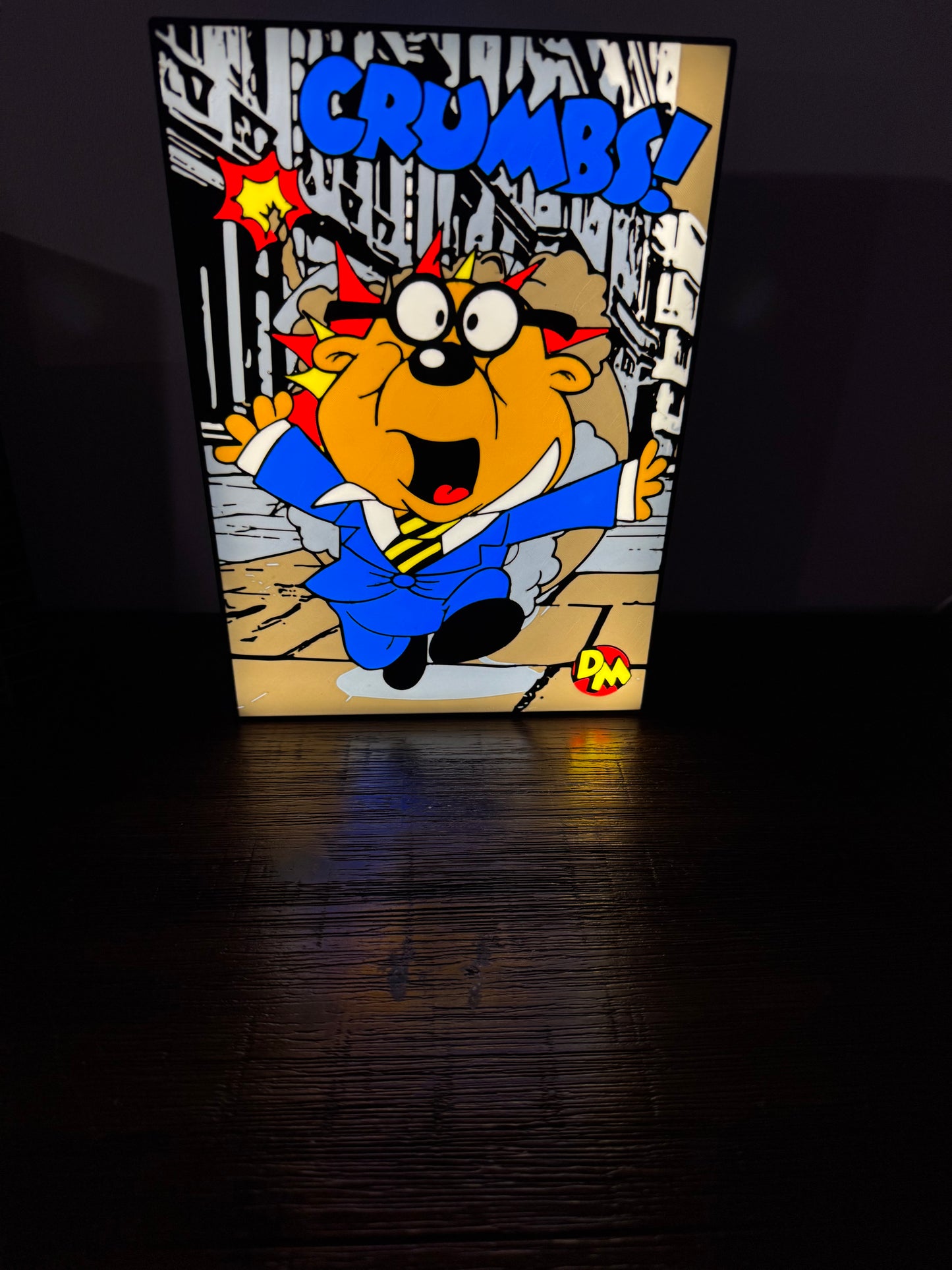 Danger Mouse: Penfold "CRUMBS!" LED Illuminated Wall Sign