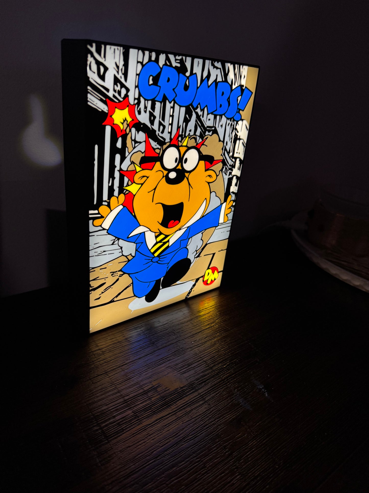 Danger Mouse: Penfold "CRUMBS!" LED Illuminated Wall Sign