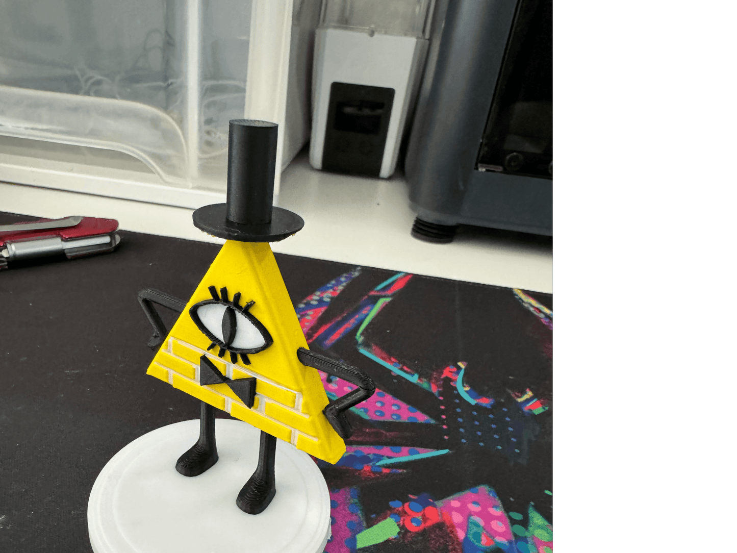 Bill Cipher (Gravity Falls) Figurine - Plastic Model - Michael's 3D World