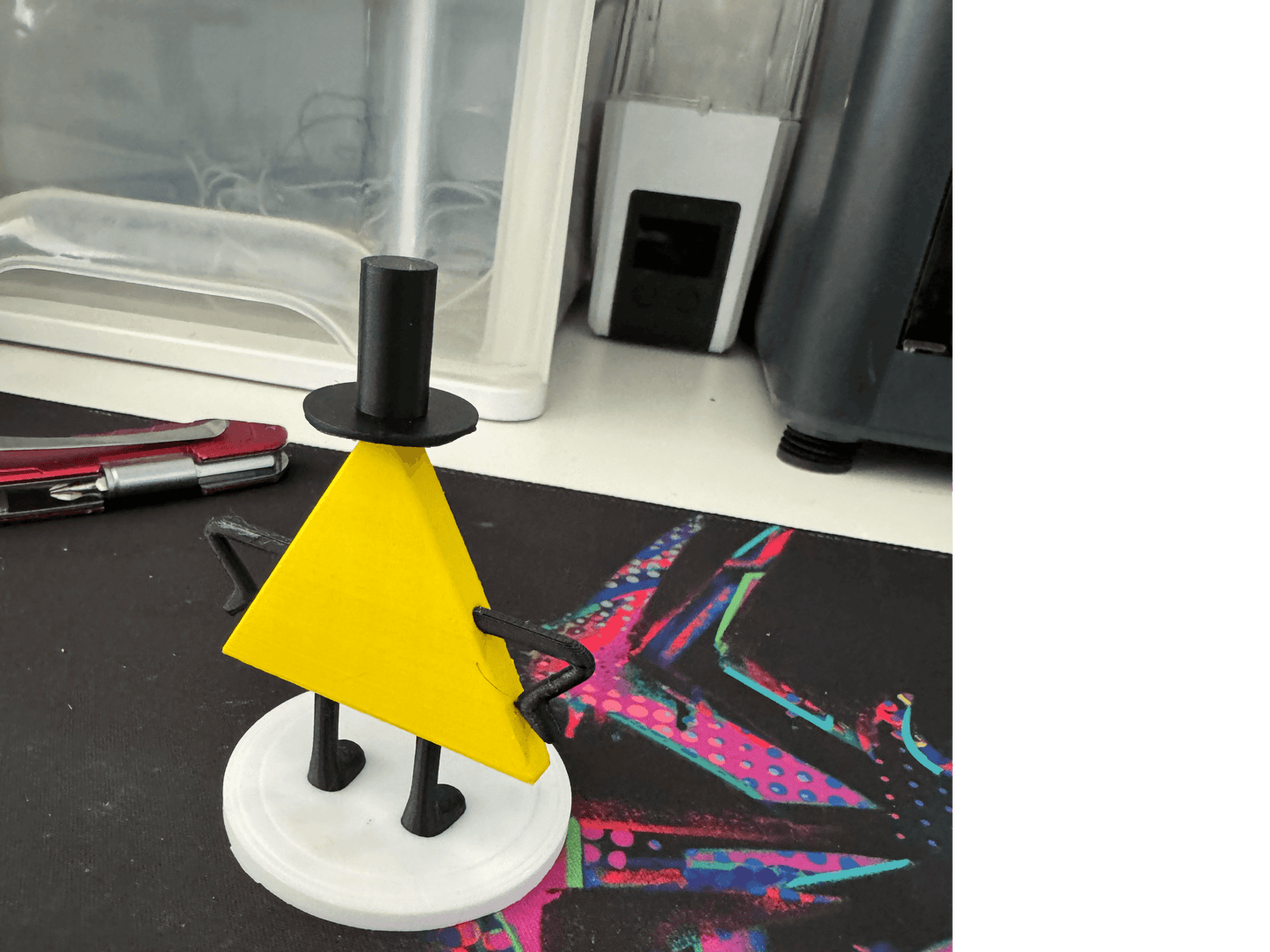 Bill Cipher (Gravity Falls) Figurine - Plastic Model - Michael's 3D World