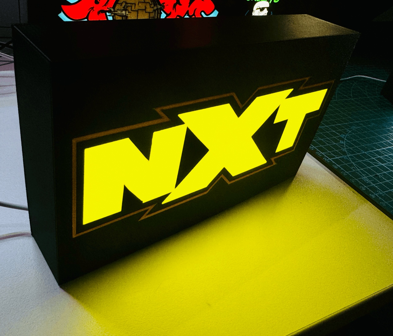 WWE RAW / NXT / Smack Down Light Up Signs - USB Powered - Michael's 3D World