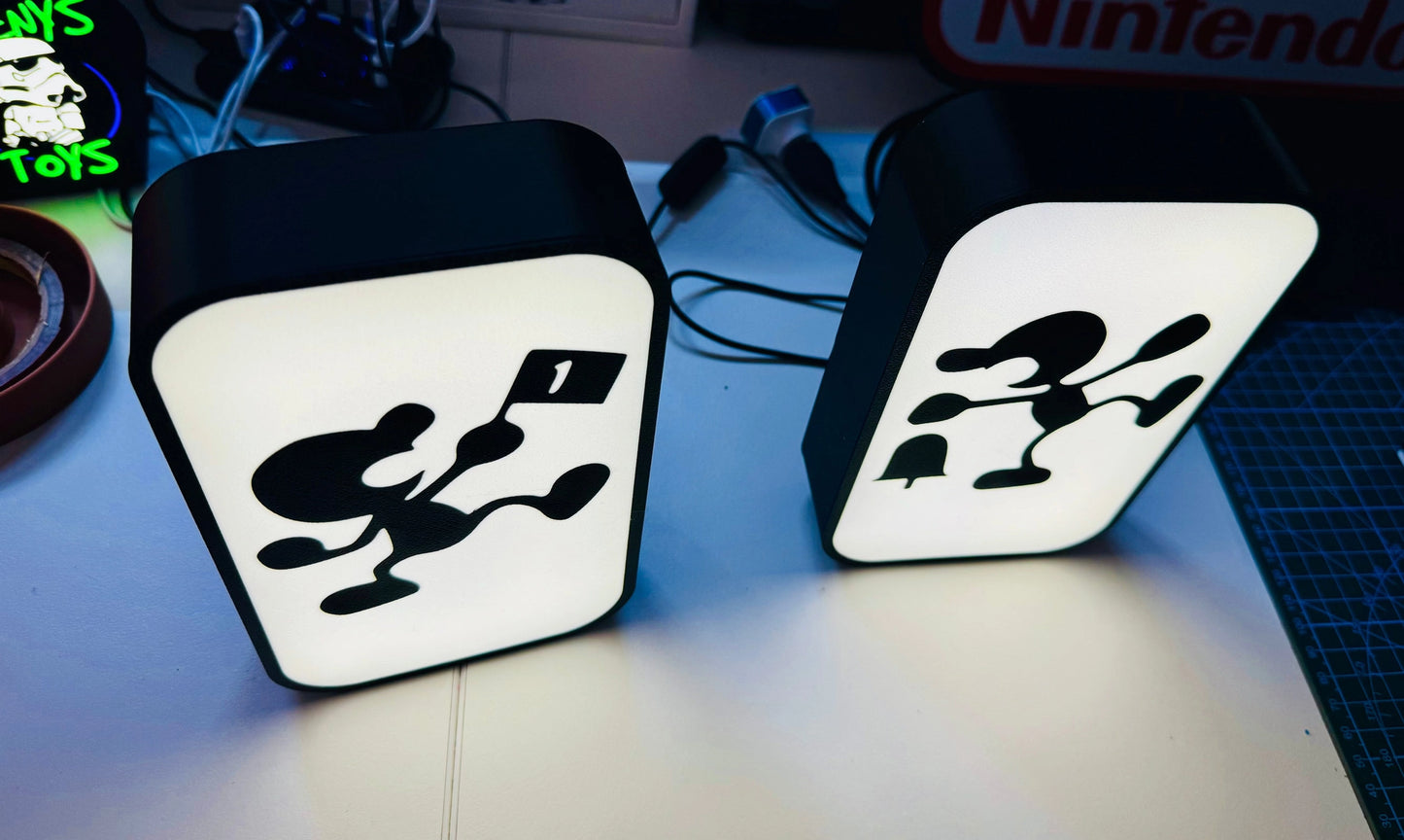 Nintendo's Famous Game & Watch series - Icon Logo's Light up Sign - Michael's 3D World