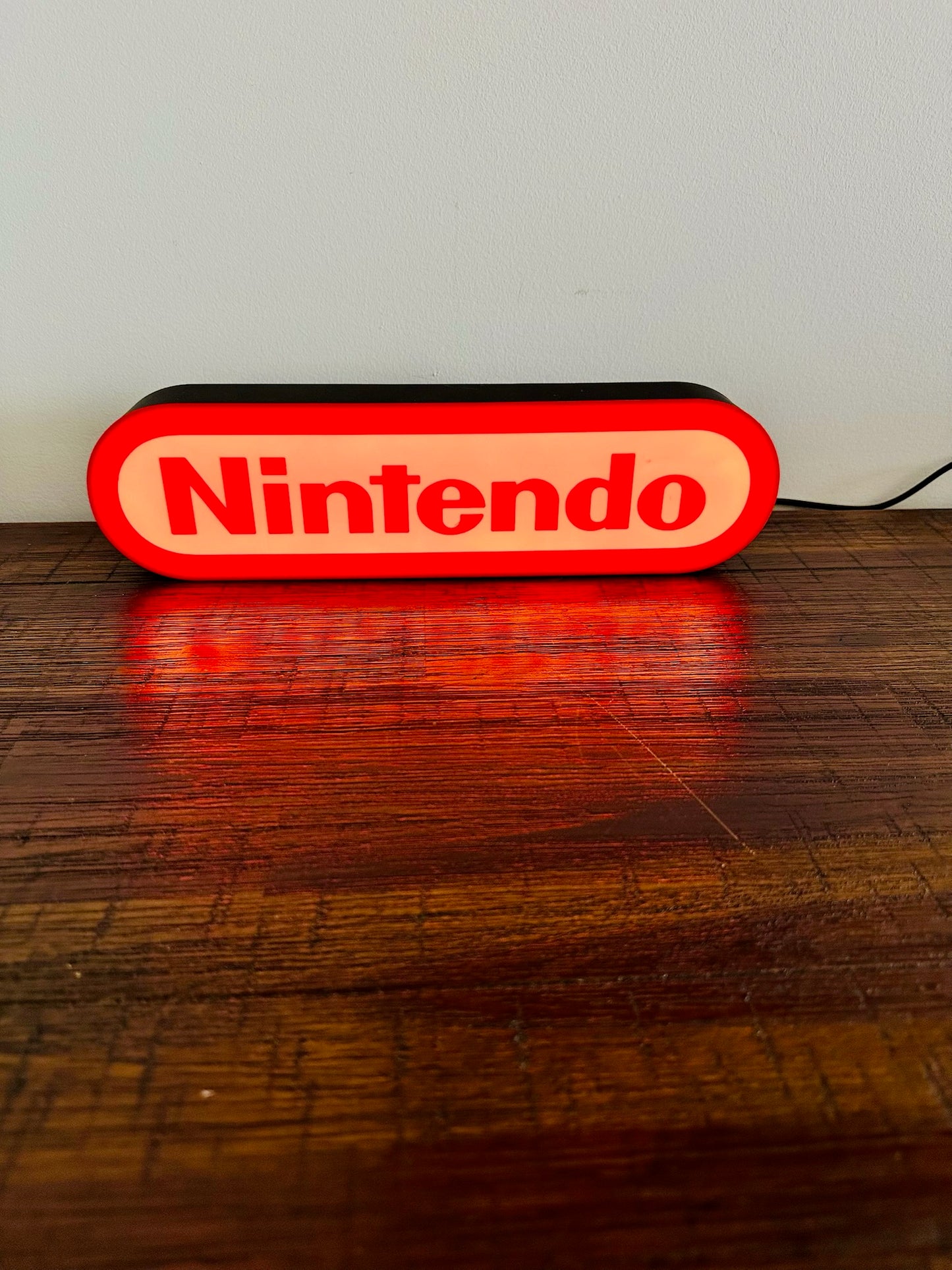Nintendo Logo LED Light-Up Display Sign - Illuminate Your Gaming Space! ๐ฎ