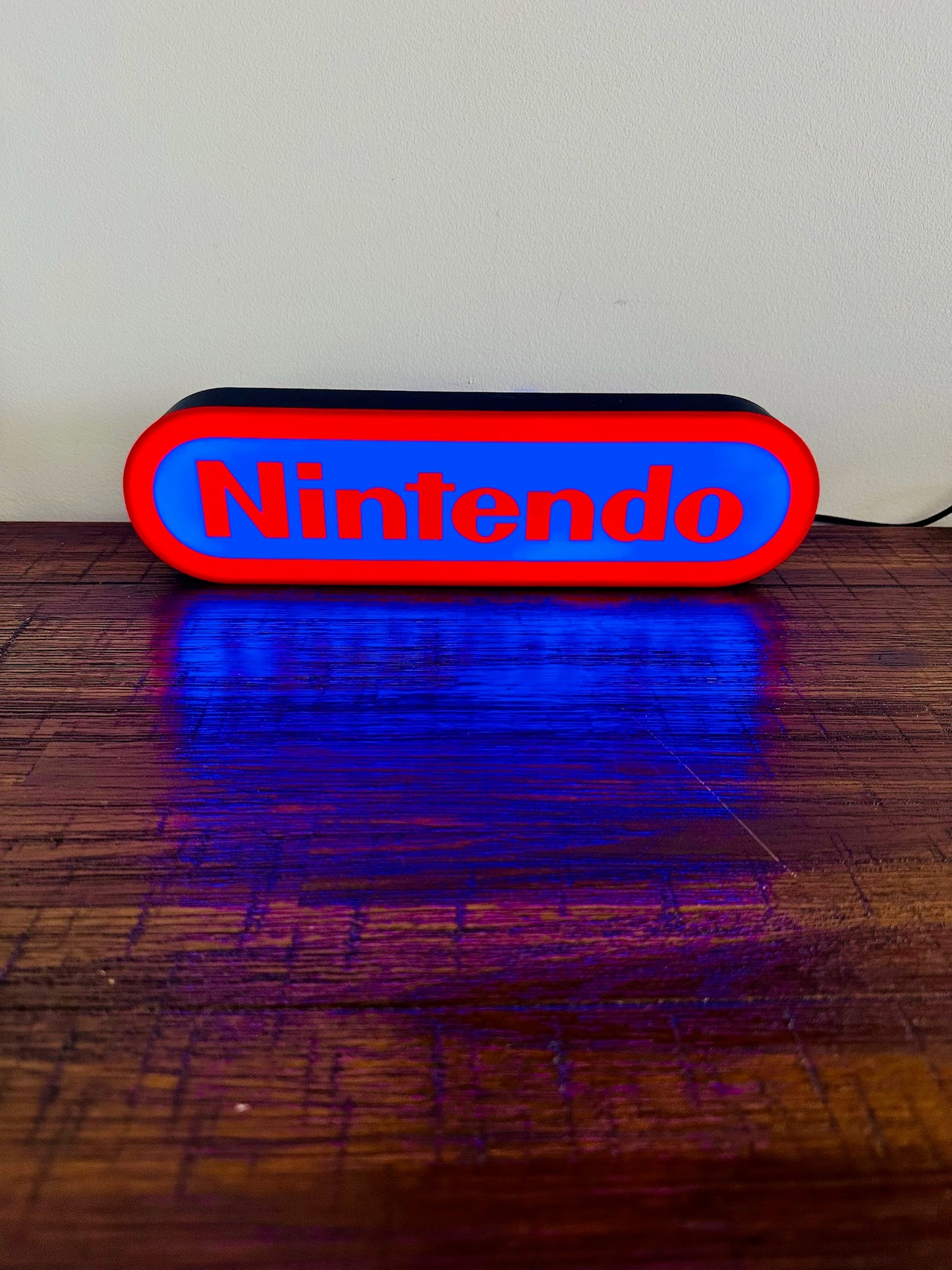 Nintendo Logo LED Light-Up Display Sign - Illuminate Your Gaming Space! ๐ฎ