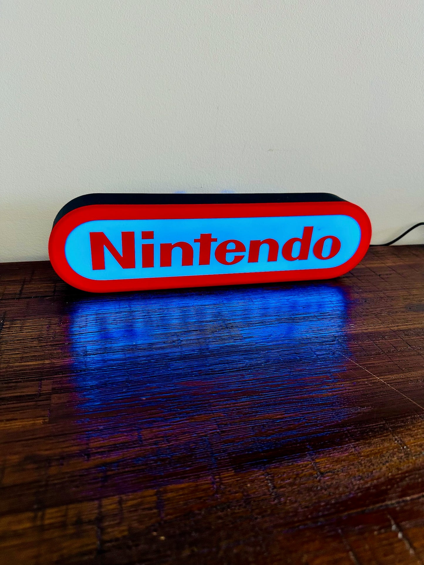 Nintendo Logo LED Light-Up Display Sign - Illuminate Your Gaming Space! ๐ฎ