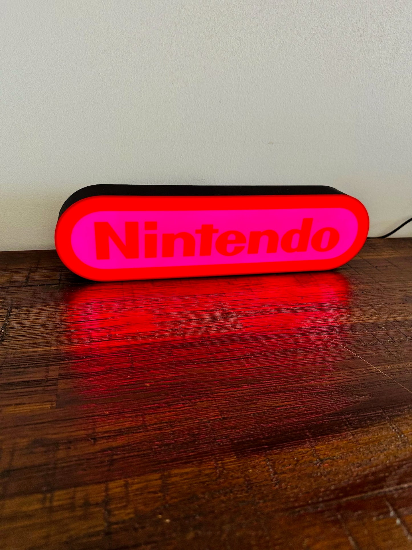 Nintendo Logo LED Light-Up Display Sign - Illuminate Your Gaming Space! ๐ฎ