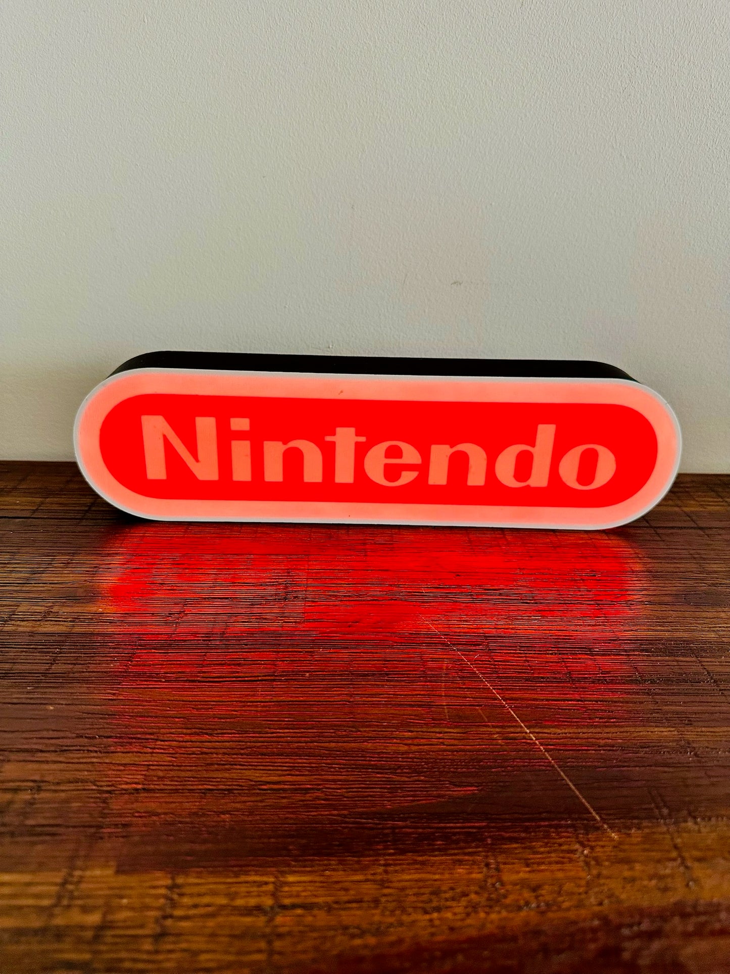 Nintendo Logo LED Light-Up Display Sign - Illuminate Your Gaming Space! ๐ฎ