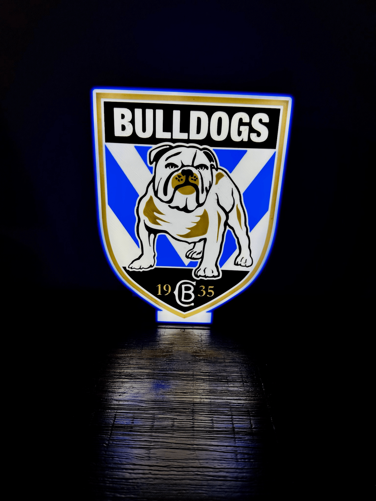 Bulldogs NRL Team Logo - Light Box / Night Light
