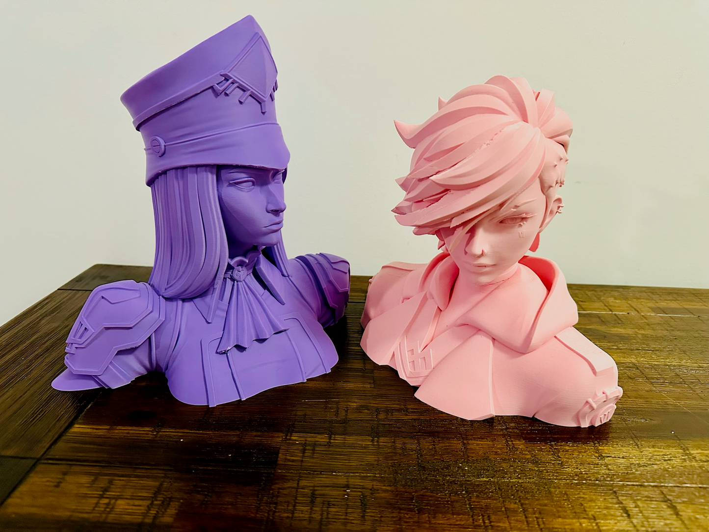 Arcane: Jinx, Vi, Isha & Caitlyn Bust Statues - 24cm Tall, Matte Finish
