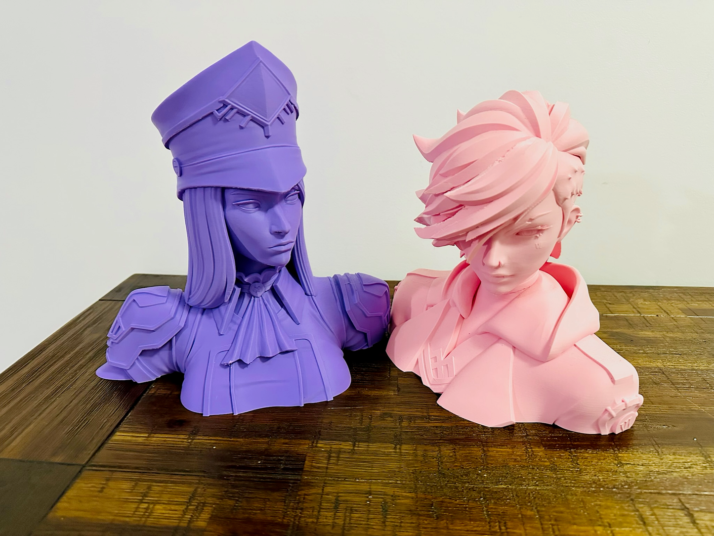 Arcane: Jinx, Vi, Isha & Caitlyn Bust Statues - 24cm Tall, Matte Finish